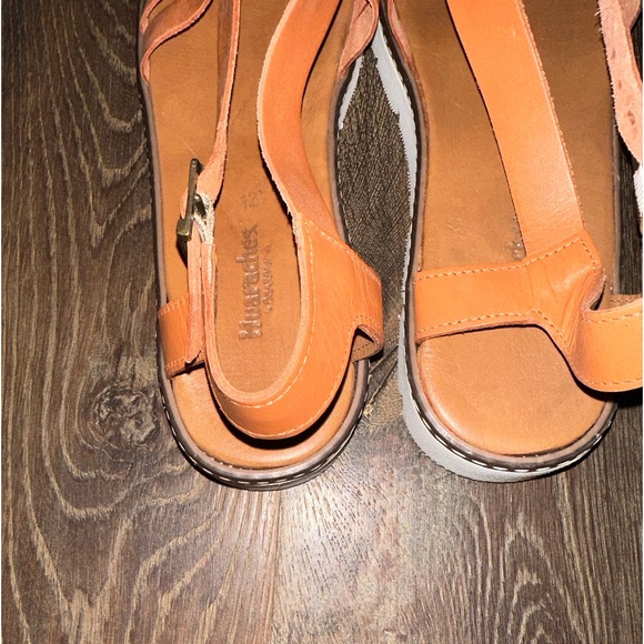 Bearpaw Leah Women's Huarache Sport Leather Sandal Artisan Orange Size 12 - Picture 7 of 9